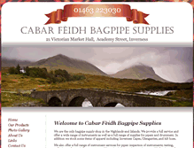 Tablet Screenshot of cabarfeidhpipes.co.uk